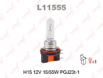 L11555 LYNXAUTO Лампа галогеновая [H15 12V 15/55W PGJ23t-1]