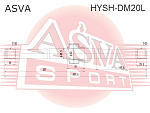 HYSHDM20L ASVA ПОЛУОСЬ ЛЕВАЯ