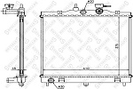 1025299SX STELLOX 10-25299-SX_радиатор системы охлаждения! АКПП\ Kia Picanto 1.1 04>