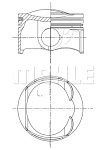 033PI00109000 MAHLE / KNECHT Поршень