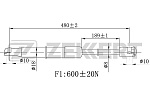 GF2480 ZEKKERT Пружина газовая багажника Kia Sorento II 09-.