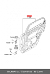 KASPR04520R AUTOCOMPONENT SPORTAGE '04- ДВЕРЬ ЗАДН ПРАВ (Китай)