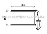 KA6169 AVA Радиатор отопителя