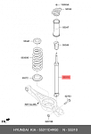 KSA334STD KORTEX Амортизатор HYUNDAI SONATA 17- зад.газ.