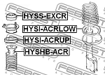 HYSSEXCR FEBEST Опора заднего амортизатора