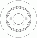 DF6627 TRW DF6627 диск тормозной задний!\ Hyundai Veloster 11>
