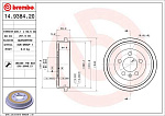 14938420 BREMBO Барабан тормозной