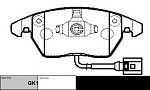 GK1234 CTR КОЛОДКИ ТОРМОЗНЫЕ GK1234/CKVW7