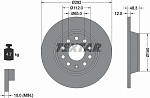 92140803 TEXTAR Диск тормозной с покрытием PRO | зад прав/лев |