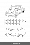 7821606 TE PARTS Разъём 6ти контактный (3Х2), (комплектация: 6-pin, 6 уплотнений, фиксатор)