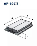 AP1973 FILTRON Фильтр воздушный Filtron арт. AP197/3