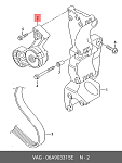 931362 I.J.S. GROUP Натяжитель поликлинового ремня VAG 1.6-2.0 96-