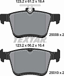 2500801 TEXTAR 2500801 колодки дисковые задние!\ Audi A3, VW Golf VII 1.2TSI-1.8TFSI/2.0TDI 12>