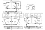 BS1257 ZEKKERT Колодки торм. диск. передн. Kia Soul III 19- (диск 15).