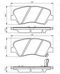 0986494563 BOSCH Тормозные колодки