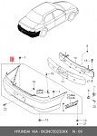 JH03SPT05022 AUTOTOP БАМПЕР ЗАДНИЙ KIA SPECTRA 2000-/2005- ИЖЕВСК (SEDAN)