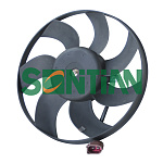 ZD168231 SONTIAN Крыльчатка с эл.мотором VW Caddy III Estate 2004-VW Golf V 2003-AUDI A3 2003-SEAT Altea 2004-SVW Tou