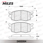 E400064 MILES Колодки тормозные передние (без датчика) (Смесь Low-Metallic) (HYUNDAI ACCENT III (MC), I20 (PB), KI