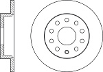 BR33106 SB NAGAMOCHI Диск тормозной задний AUDI A3/SKODA OCTAVIA/VW GOLFV/JETTA 03- BR33106