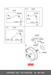 EX591102E210 MANDO Вакуумный усилитель тормозов HYUNDAI Tucson (07-)