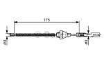 1987477906 BOSCH Трос стояночного тормоза