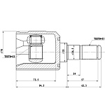 Z87801R ZIKMAR ШРУС ВНУТРЕННИЙ KIA SPORTAGE (04--10)