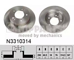 N3310314 NIPPARTS Тормозной диск